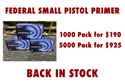Picture of Federal small pistol primers